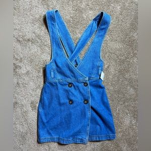 BDG denim overall mini dress